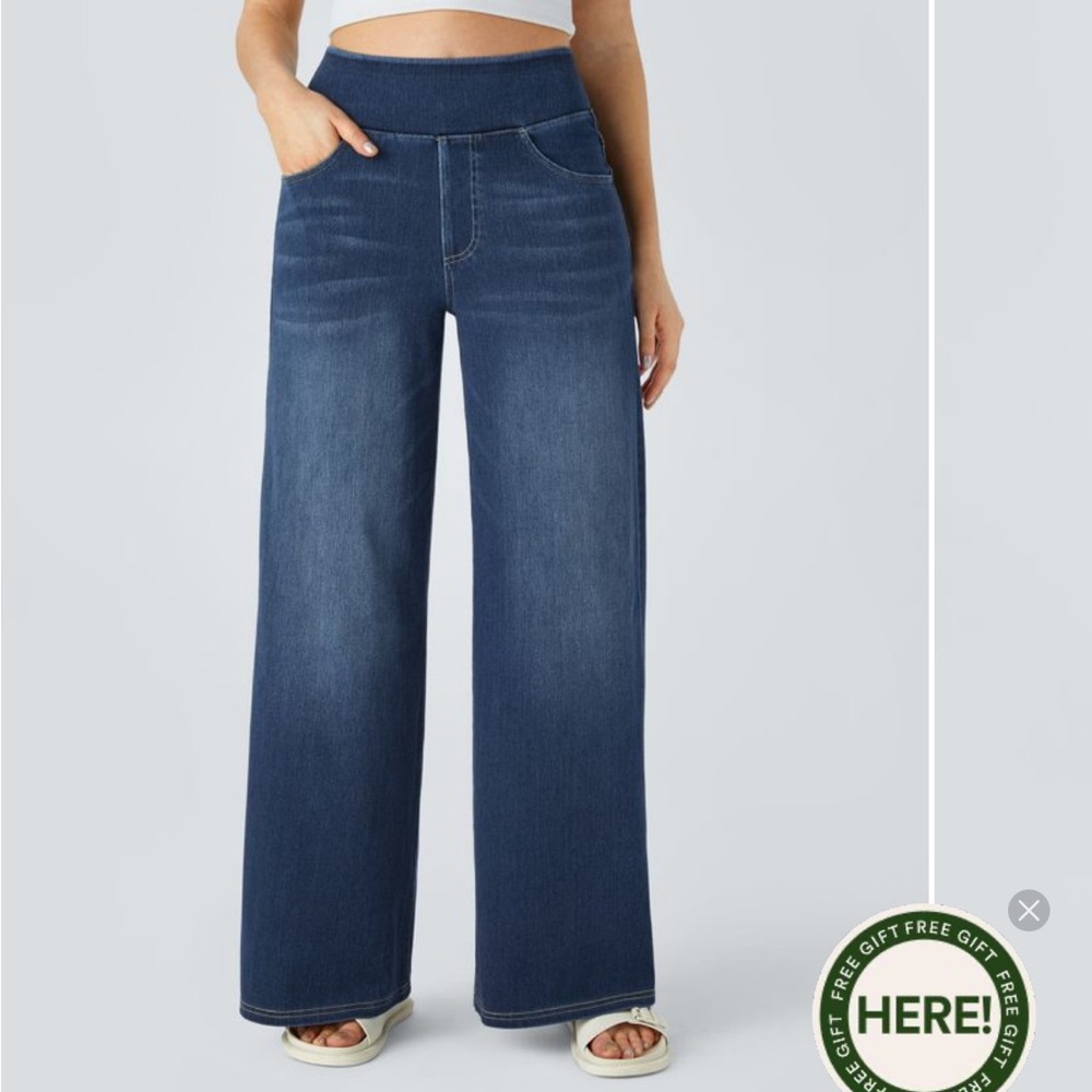 HALARA Blue Flare & Wide Leg Jeans